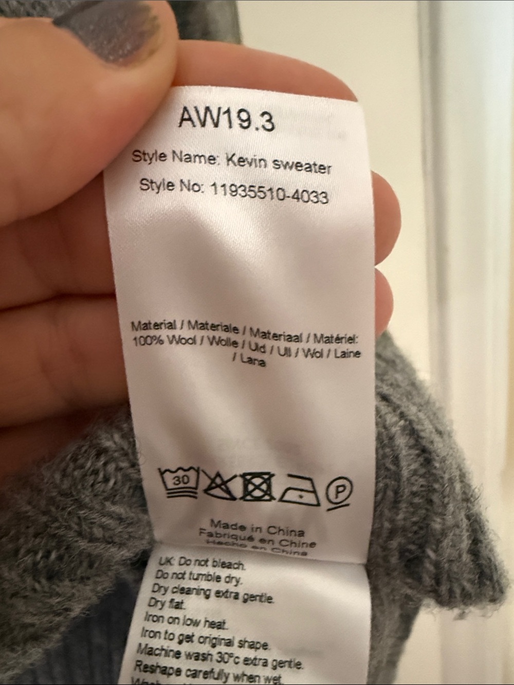 Wood Wood Copenhagen unisex Gray Crewneck Sweater - Picture 8 of 8